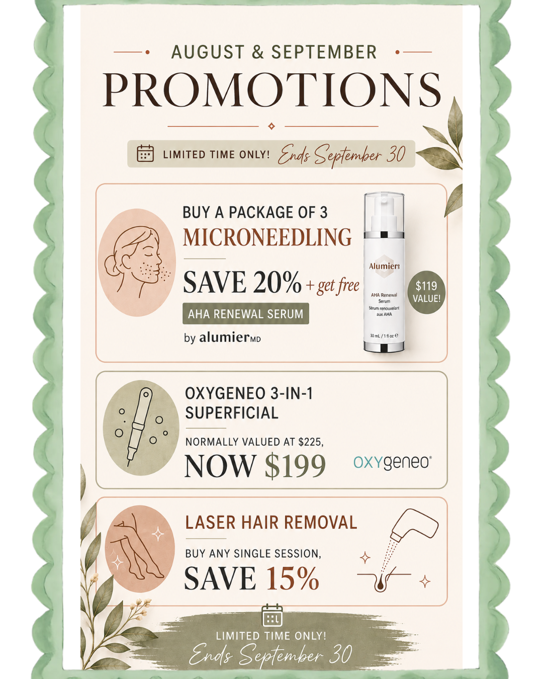August and September Promotions Are Here!