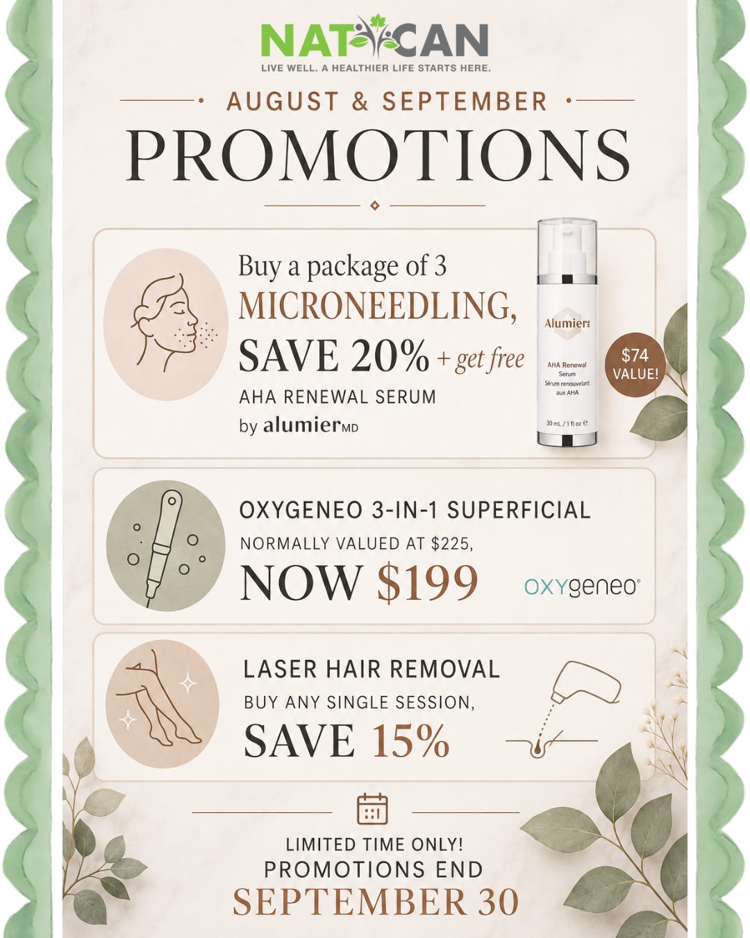 August and September Promotions Are Here!