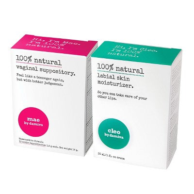 Vaginal and Labial Moisturizer - Mae and Cleo by Damiva available through NatCan with discount code